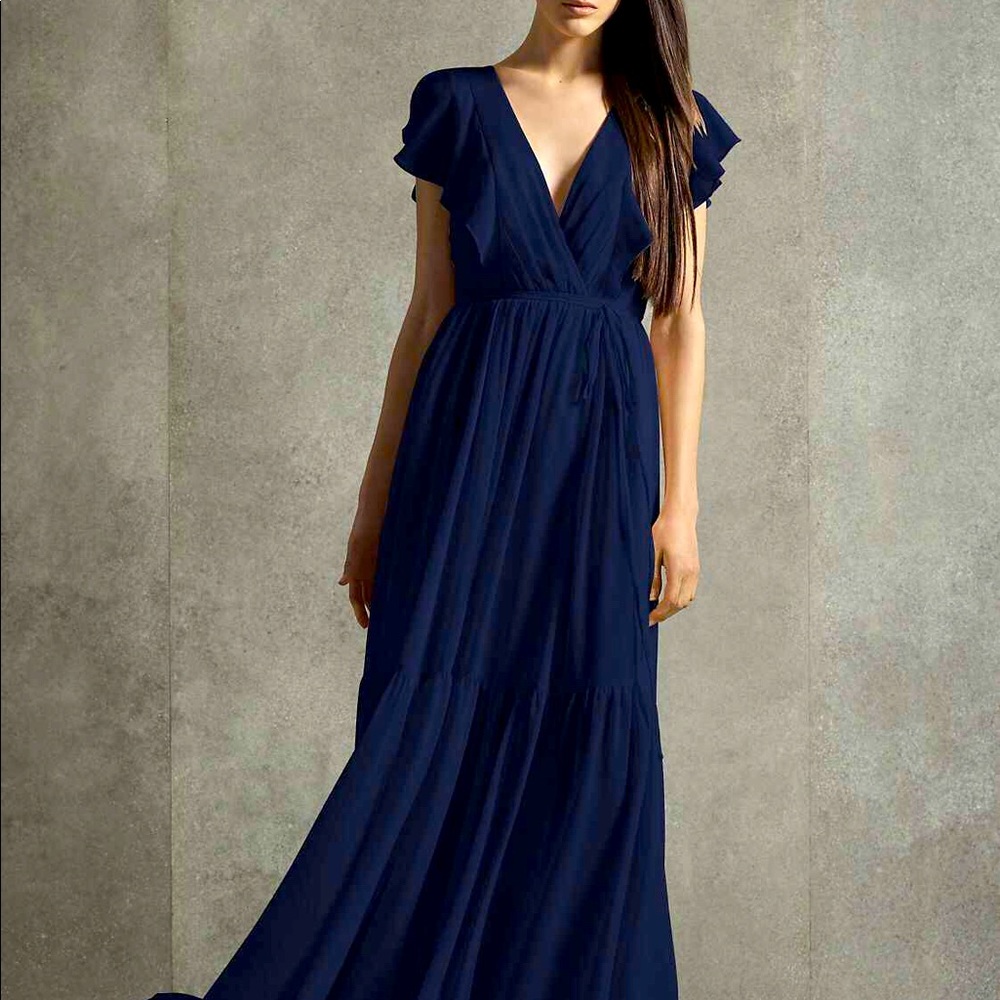 Vera Wang Flutter Sleeve Dress